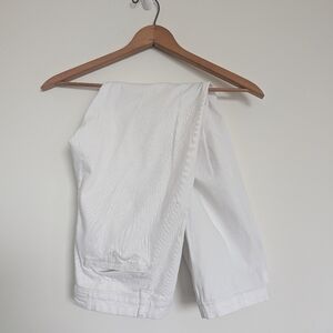 Pilcro and the Letterpress Cream and White Pants